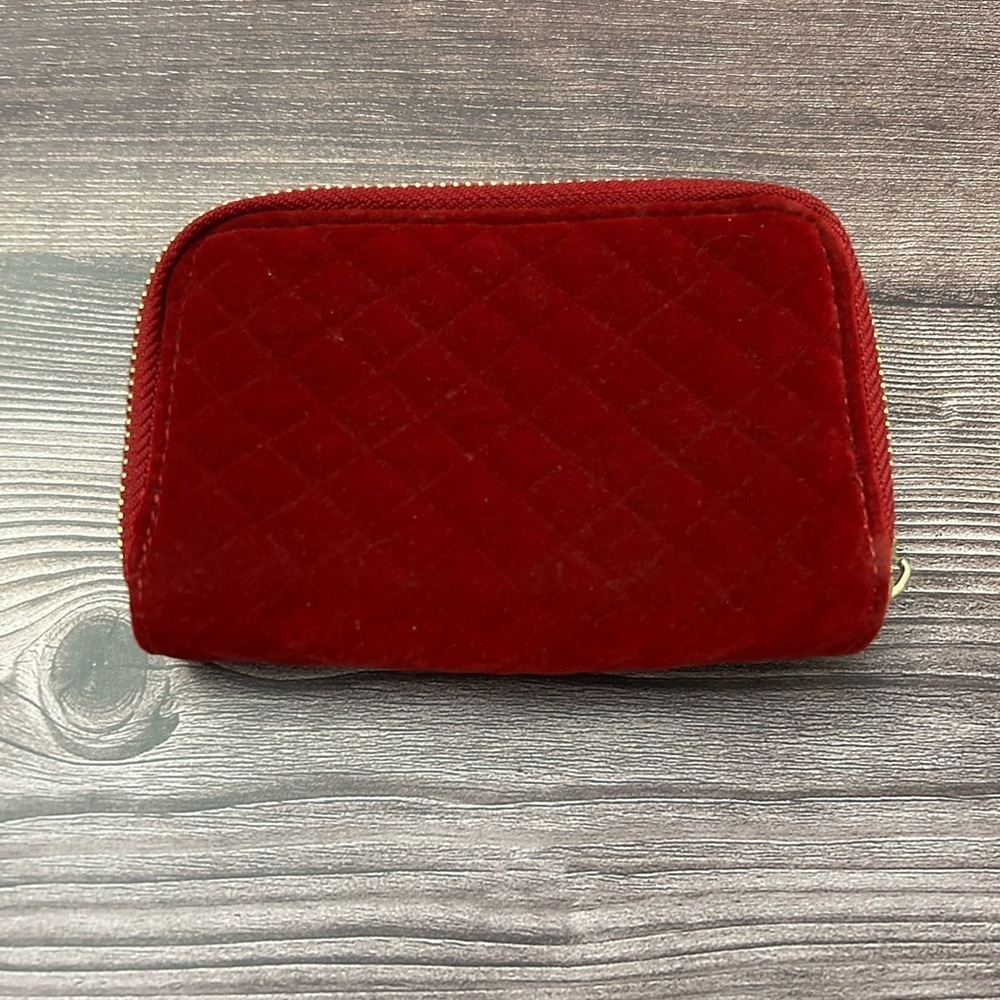 Adrienne Vittadini Red Wallet with Gold Accents - Picture 3 of 6